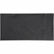 Middagsserviet, ABENA Gastro, 3-lags, 1/8 HF, 40x40cm, sort, nyfiber