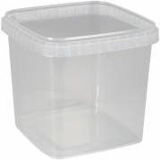 Condi b&Atilde;&cedil;tte, 12,8x12,8x11,8cm, 1280 ml, klar, PP, 1-rums, Stor forpakning