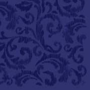 Middagsserviet, Dunilin Saphira, 1/4 fold, 40x40cm, m&Atilde;&cedil;rkebl&Atilde;&yen;, airlaid *Denne vare tages ikke retur*