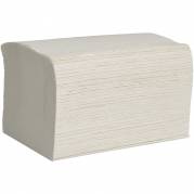 Dispenserserviet, 2-lags, interfold, 16,5x21,2cm, hvid, genbrugspapir