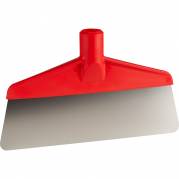 Gulvskraber, Vikan, r&Atilde;&cedil;d, PP/rustfrit st&Atilde;&yen;l, 26 cm, fleksibelt enkeltblad