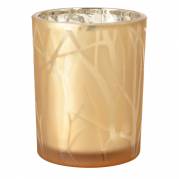 Lysestage, Duni Shimmer, 80x100mm, &Atilde;&tilde;80mm, natur, glas *Denne vare tages ikke retur*