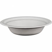 Fibersk&aring;l, ABENA Gastro, &Oslash;18cm, 400 ml, hvid, sukkerr&oslash;r