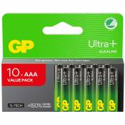 Batteri, GP Ultra Plus, Alkaline, AAA, 10-pak