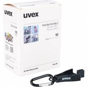 Handske clip, Uvex, sort, PC, med karabiner