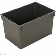 Plastbakke, Vileda Equipe, 50x35x30cm, 35 l, gr&aring;, 70% genanvendt plast *Denne vare tages ikke retur*