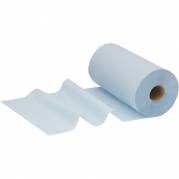 H&aring;ndkl&aelig;derulle, Kimberly-Clark Wypall L10, 1-lags, Mini, 56,1m x 24cm, &Oslash;3,8cm, bl&aring;, genanvendt papir, med spiralhylse