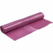 S&aelig;k, 120 l, transparent lilla, LDPE/genanvendt, 76x103cm