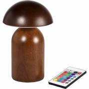 LED lampe, Duni Cordless Amanita, 18cm, &Oslash;12cm, brun