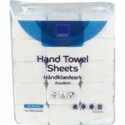 H&aring;ndkl&aelig;deark, ABENA Care-Ness Excellent, 2-lags, Z-fold, 24x18,4cm, 8 cm, hvid, nyfiber, komprimeret