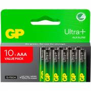 Batteri, GP Ultra Plus, Alkaline, AAA, 10-pak