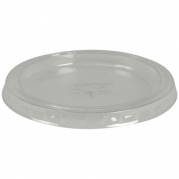 L&Atilde;&yen;g til portionsb&Atilde;&brvbar;ger, &Atilde;&tilde;7cm, klar, PLA, snap-on, rund