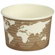 B&Atilde;&brvbar;ger, World Art, 6cm, &Atilde;&tilde;7,7cm, 235 ml, brun, PLA/pap, 8 oz