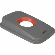 L&Atilde;&yen;g, Rotho Selecto, 49x29x9cm, gr&Atilde;&yen;, med r&Atilde;&cedil;d rund &Atilde;&yen;bning