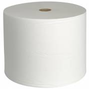 V&Atilde;&brvbar;rkstedsrulle, neutral, 1-lags, 1020m x 28cm, hvid, 100% genbrugspapir