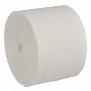 Toiletpapir, neutral, 2-lags, 100m x 9cm, &Atilde;&tilde;13,3cm, hvid, 100% nyfiber, uden hylse
