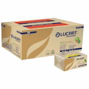 Håndklædeark, Lucart T3 Natural, 2-lags, Z-fold, 23,5x23cm, 9 cm, natur, 100% genbrugspapir