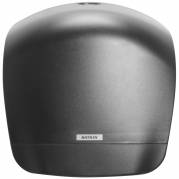 Dispenser, Katrin, Midi, 14,9x34,2x35,6cm, sort, plast, til midi jumboruller