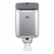 Dispenser, Tork M2, Midi, 23,6x25,1x42,6cm, gr&Atilde;&yen;, rustfrit st&Atilde;&yen;l *Denne vare tages ikke retur*