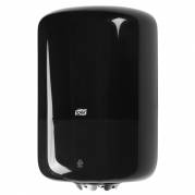 Dispenser, Tork M2, Midi, 22,7x23,9x36cm, sort, plast, til midi h&Atilde;&yen;ndkl&Atilde;&brvbar;deruller med centertr&Atilde;&brvbar;k