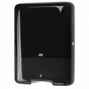 Dispenser, Tork H3, Midi, 13,6x33,3x43,9cm, sort, plast, til h&Atilde;&yen;ndkl&Atilde;&brvbar;deark med maks dybde 11,5 og maks bredde 25,5 cm *Denne vare tages ikke retur*