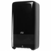 Dispenser, Tork T6, 14x18,4x34,4cm, sort, plast, til 2 ruller toiletpapir *Denne vare tages ikke retur*