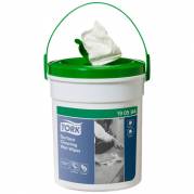 Reng&oslash;ring, Tork Wet Wipe, 27x27cm, til overflader, servietter, uden farve og parfume, 58stk