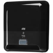 Dispenser, Tork H1, 20,6x33,1x36,8cm, sort, plast, til h&Atilde;&yen;ndkl&Atilde;&brvbar;deruller *Denne vare tages ikke retur*