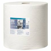 V&Atilde;&brvbar;rkstedsrulle, Tork W1, 2-lags, 340m x 36,9cm, &Atilde;&tilde;37,5cm, hvid, 100% nyfiber
