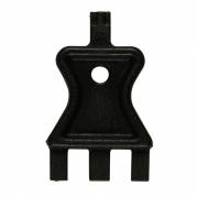 N&Atilde;&cedil;gle, sort, plast, til hvid plast dispenser, 5 stk.