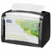 Servietdispenser, Tork Xpressnap N4 Signature Line, 15x20,1x15,5cm, sort, plast