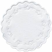 Kopunderlag, Duni, 8-lags, &Atilde;&tilde;9cm, hvid, papir *Denne vare tages ikke retur*