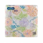 Frokostserviet, 1-lags, 1/4 fold, 33x33cm, flerfarvet, nyfiber