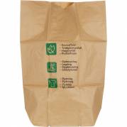 Papirs&aelig;k, Robus, 2-lags, 110 l, brun, papir, 70x95+25cm, v&aring;dst&aelig;rk, med tryk