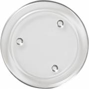 Glasstage, &Oslash;11cm, klar, glas, til fyrfadslys og bloklys