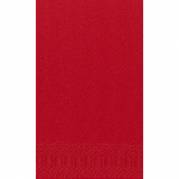 Middagsserviet, Duni, 3-lags, 1/8 fold, 40x40cm, r&Atilde;&cedil;d, nyfiber *Denne vare tages ikke retur*