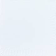 Frokostserviet, Duni, 2-lags, 1/4 fold, 33x33cm, hvid, nyfiber