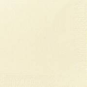 Frokostserviet, Duni, 2-lags, 1/4 fold, 33x33cm, buttermilk, nyfiber *Denne vare tages ikke retur*