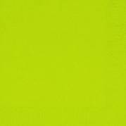 Frokostserviet, Duni, 2-lags, 1/4 fold, 33x33cm, kiwi, nyfiber *Denne vare tages ikke retur*