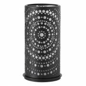 Lysestage, Duni Billy, 14cm, &Atilde;&tilde;7,5cm, sort, metal *Denne vare tages ikke retur*