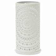 Lysestage, Duni Billy, 14cm, &Atilde;&tilde;7,5cm, hvid, metal *Denne vare tages ikke retur*