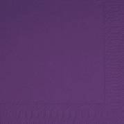 Kaffeserviet, Duni, 3-lags, 1/4 fold, 24x24cm, plum, nyfiber *Denne vare tages ikke retur*