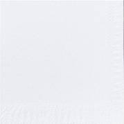 Kaffeserviet, Duni, 3-lags, 1/4 fold, 24x24cm, hvid, nyfiber *Denne vare tages ikke retur*