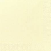 Kaffeserviet, Duni, 3-lags, 1/4 fold, 24x24cm, buttermilk, nyfiber *Denne vare tages ikke retur*