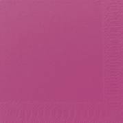 Kaffeserviet, Duni, 3-lags, 1/4 fold, 24x24cm, fuchsia, nyfiber *Denne vare tages ikke retur*