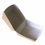 Burgerboks, 12x12x8,2cm, 1100 ml, 250 g/m2, brun, kraft, med h&Atilde;&brvbar;ngslet l&Atilde;&yen;g, kraft