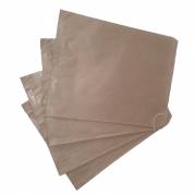 Brødpose, 29,5x24cm, brun, papir, uden rude