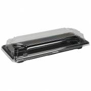 Sushibakke og l&Atilde;&yen;g, ABENA, 2, 22x8x5cm, sort, PS