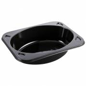 Bakke, C 2160-1C , 16x12,2x3,9cm, 395 ml, sort, CPET, 1-rums, 395 ml, standard serie, biret