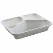 Bakke, C 2227-3K , 22,7x17,8x5,3cm, 1295 ml, hvid, CPET, 3-rums, 255/355/685 ml, standard serie, hovedret *Denne vare tages ikke retur*